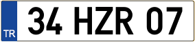 Trailer License Plate